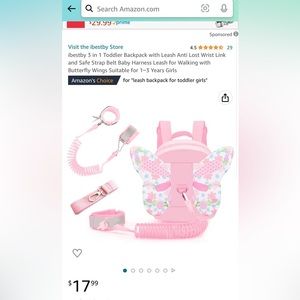 Toddler Back Pack